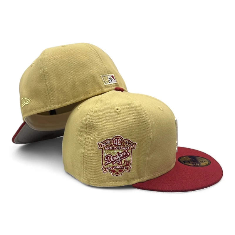 Los Angeles Dodgers Vegas Gold and Brick Red "8 Ball" 40oz Pack New Era 59FIFTY Fitted Hat