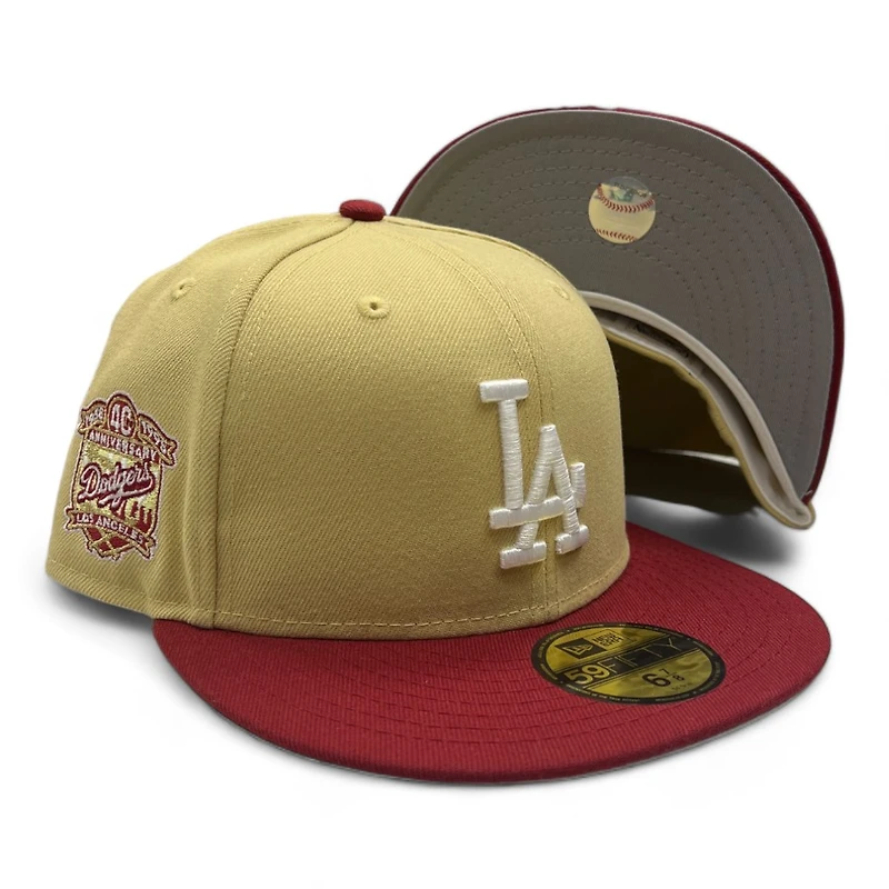 Los Angeles Dodgers Vegas Gold and Brick Red "8 Ball" 40oz Pack New Era 59FIFTY Fitted Hat