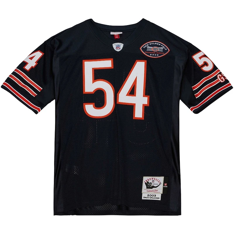 Chicago Bears Brian Urlacher Mitchell & Ness 2003 Navy Authentic Throwback Retired Player Jersey