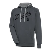 Los Angeles Dodgers Dark Script Victory Antigua Mens Long Sleeve Hoodie