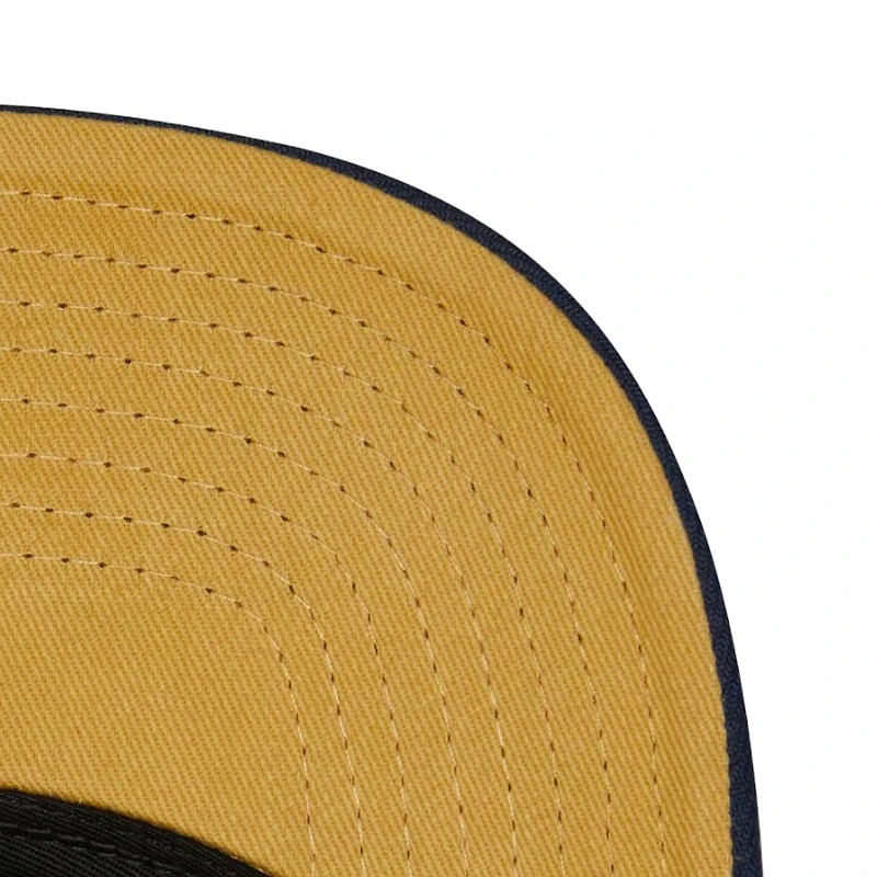 San Diego Padres White Navy Mitchell & Ness Pro Crown Snapback Hat