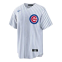 Youth Chicago Cubs Ian Happ White Pinstripe Nike Home Player Jersey