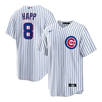 Youth Chicago Cubs Ian Happ White Pinstripe Nike Home Player Jersey