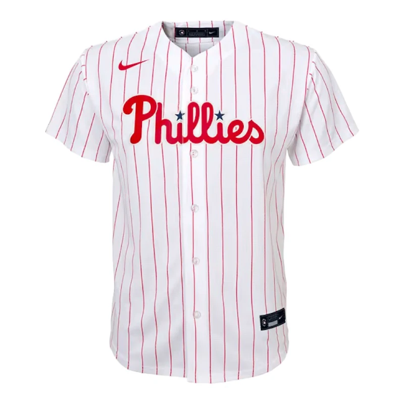 Youth Philadelphia Phillies Bryce Harper White Home Pinstripe Nike Player Jersey