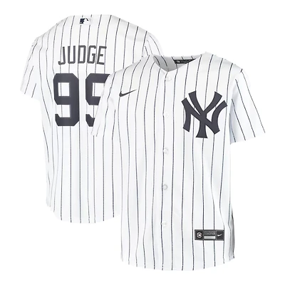 Youth New York Yankees Aaron Judge White Home Pinstripe Nike Player Jersey