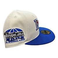 Tampa Bay Rays Chrome Royal Two Tone Slim Pack Tropicana Field Patch Green UV New Era 59FIFTY Fitted Hat