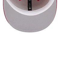 San Francisco 49ers Red Court Sport Leather Patch NFL New Era 59FIFTY Fitted Hat