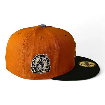 New York Yankees Orange Black Two Tone Jeter Side Patch Green UV Era 59FIFTY Fitted Hat