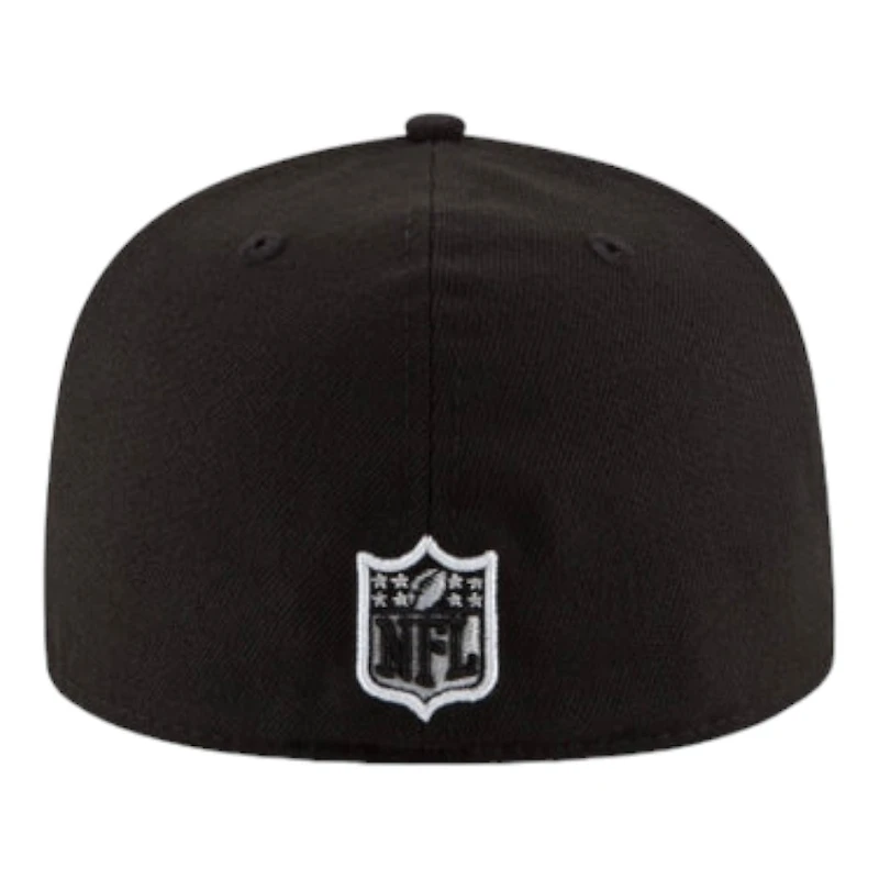 Tampa Bay Buccaneers Black and White Basic New Era 59FIFTY Fitted Hat