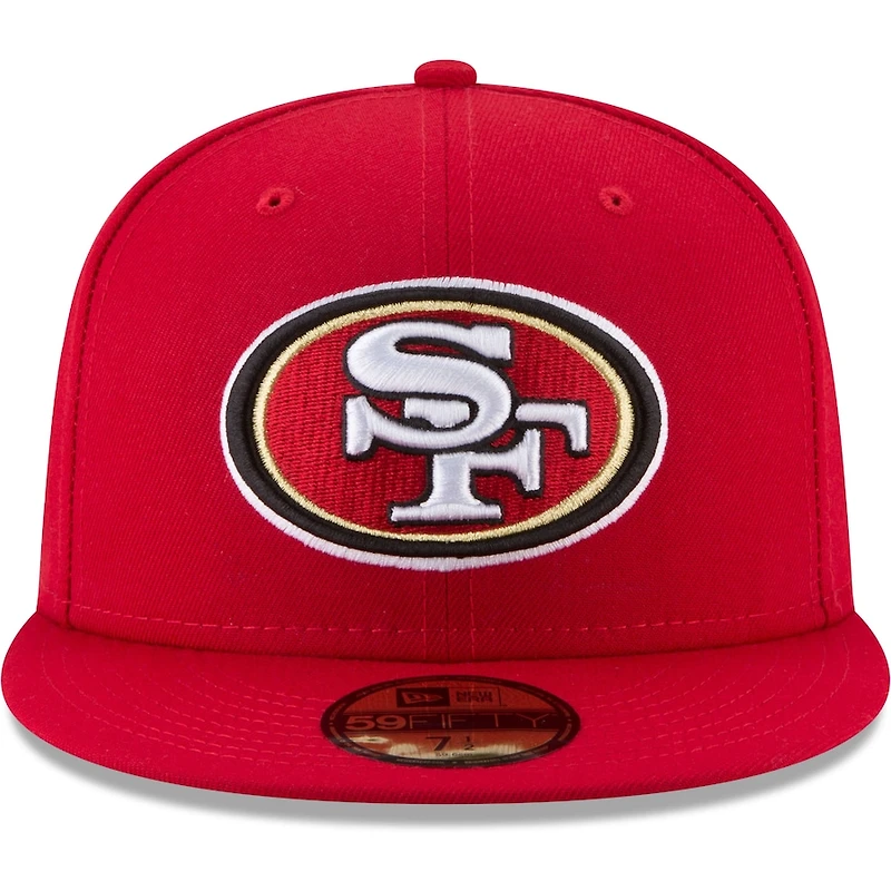 San Francisco 49ers Scarlet Team Color Basic New Era 59FIFTY Fitted Hat