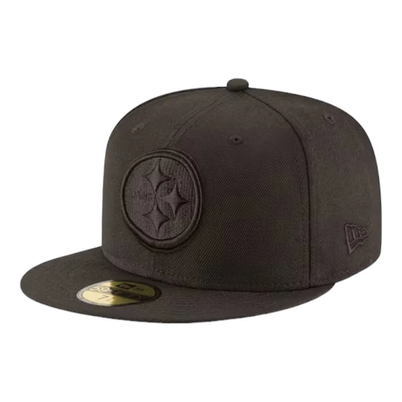Pittsburgh Steelers Black on Basic New Era 59FIFTY Fitted Hat