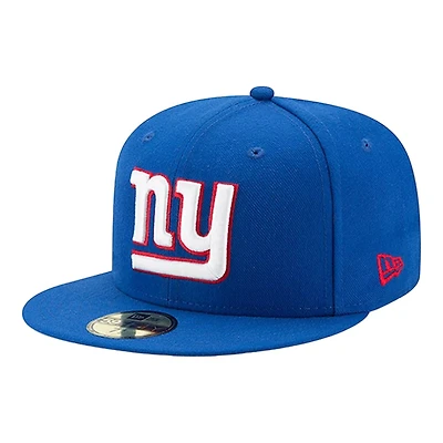 New York Giants Blue Team Color Basic Era 59FIFTY Fitted Hat
