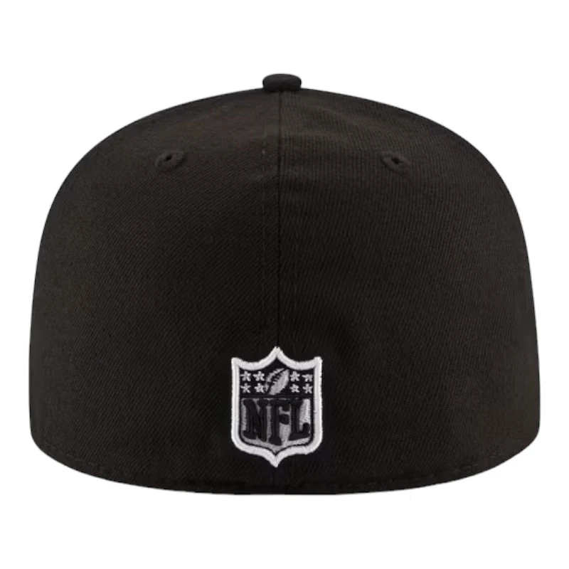 New Orleans Saints Black and White Basic Era 59FIFTY Fitted Hat