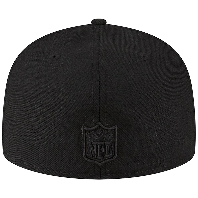 Los Angeles Rams Black on Basic New Era 59FIFTY Fitted Hat