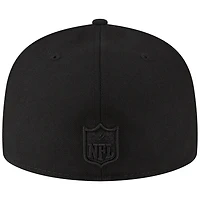 Los Angeles Rams Black on Basic New Era 59FIFTY Fitted Hat