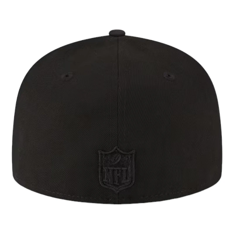 Las Vegas Raiders Black on Basic New Era 59FIFTY Fitted Hat