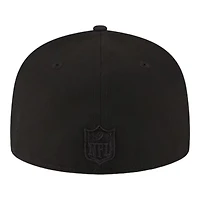 Las Vegas Raiders Black on Basic New Era 59FIFTY Fitted Hat