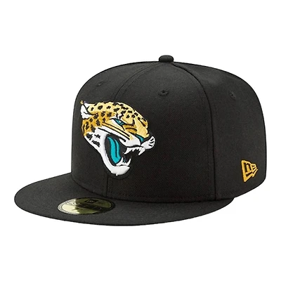 Jacksonville Jaguars Black Team Color Basic New Era 59FIFTY Fitted Hat
