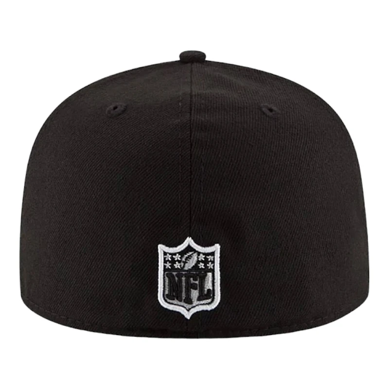 Indianapolis Colts Black and White Basic New Era 59FIFTY Fitted Hat