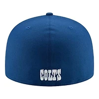Indianapolis Colts Blue Team Color Basic New Era 59FIFTY Fitted Hat