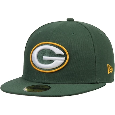 Green Bay Packers Team Color Basic New Era 59FIFTY Fitted Hat