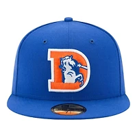 Denver Broncos Blue Historic Logo Basic New Era 59FIFTY Fitted Hat