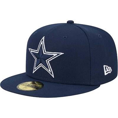Dallas Cowboys Navy Team Color Basic New Era 59FIFTY Fitted Hat