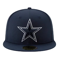 Dallas Cowboys Navy Team Color Basic New Era 59FIFTY Fitted Hat