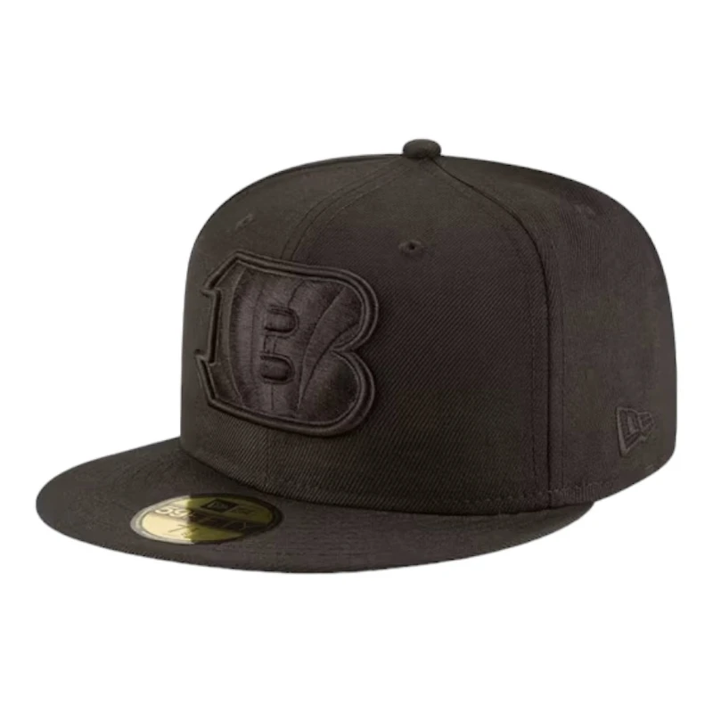 Cincinnati Bengals Black on Basic New Era 59FIFTY Fitted Hat