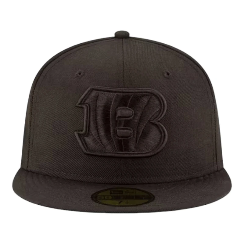 Cincinnati Bengals Black on Basic New Era 59FIFTY Fitted Hat