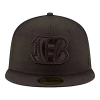 Cincinnati Bengals Black on Basic New Era 59FIFTY Fitted Hat