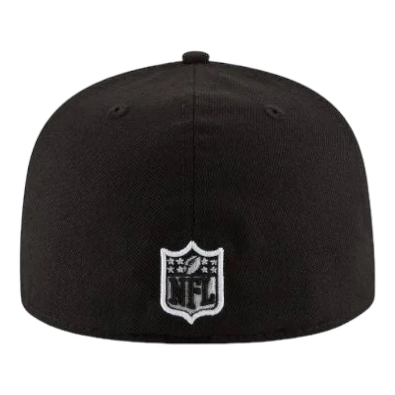 Carolina Panthers Black and White Basic New Era 59FIFTY Fitted Hat