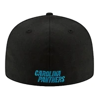 Carolina Panthers Black Team Color Basic New Era 59FIFTY Fitted Hat
