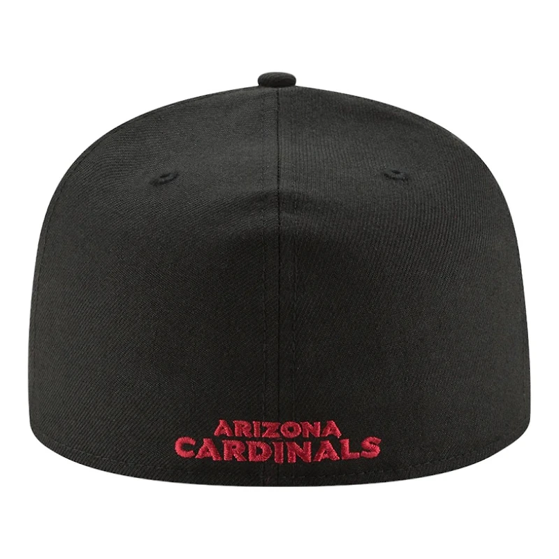 Arizona Cardinals Black Team Color Basic New Era 59FIFTY Fitted Hat