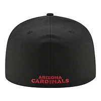 Arizona Cardinals Black Team Color Basic New Era 59FIFTY Fitted Hat