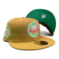 Houston Astros Tan 1986 All Star Game Patch Green UV New Era 59Fifty Fitted Hat
