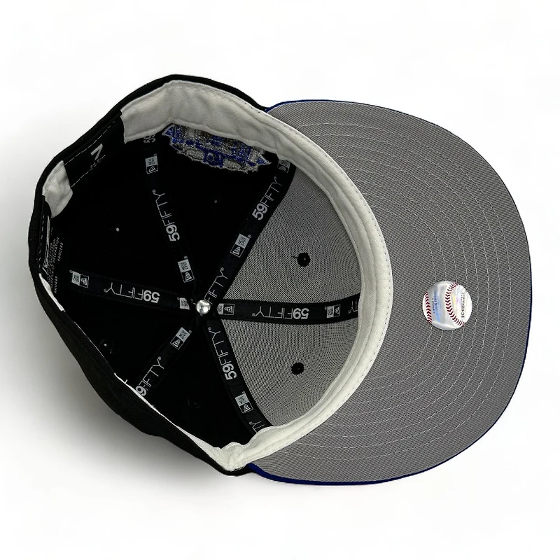 Texas Rangers Black and Blue FHM Pack 2019 Final Season Patch Gray UV New Era 59Fifty Fitted Hat