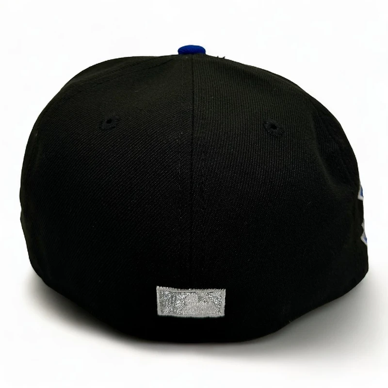 Texas Rangers Black and Blue FHM Pack 2019 Final Season Patch Gray UV New Era 59Fifty Fitted Hat