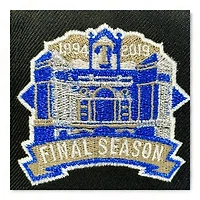 Texas Rangers Black and Blue FHM Pack 2019 Final Season Patch Gray UV New Era 59Fifty Fitted Hat