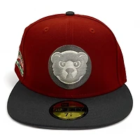 Chicago Cubs Maroon and Graphite FHM Pack 100 Years at Wrigley Field Patch Gray UV New Era 59Fifty Fitted Hat