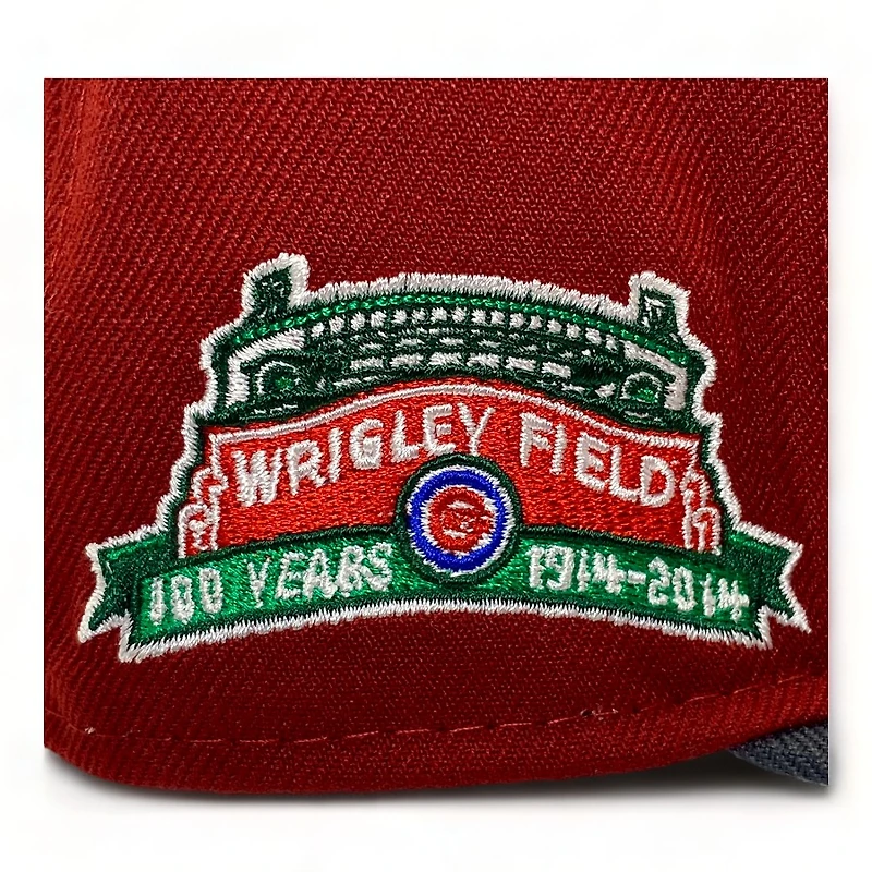 Chicago Cubs Maroon and Graphite FHM Pack 100 Years at Wrigley Field Patch Gray UV New Era 59Fifty Fitted Hat