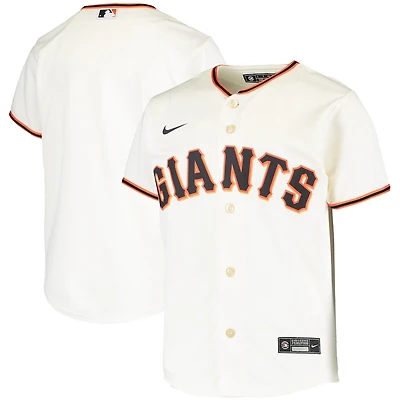 Youth San Francisco Giants Cream Nike Blank Team Jersey