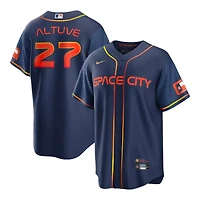 Houston Astros Jose Altuve Nike City Connect Navy Player Jersey