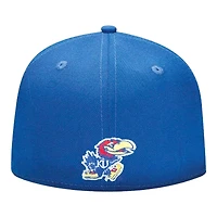 Kansas Jayhawks Basic Blue NCAA New Era 59FIFTY Fitted Hat