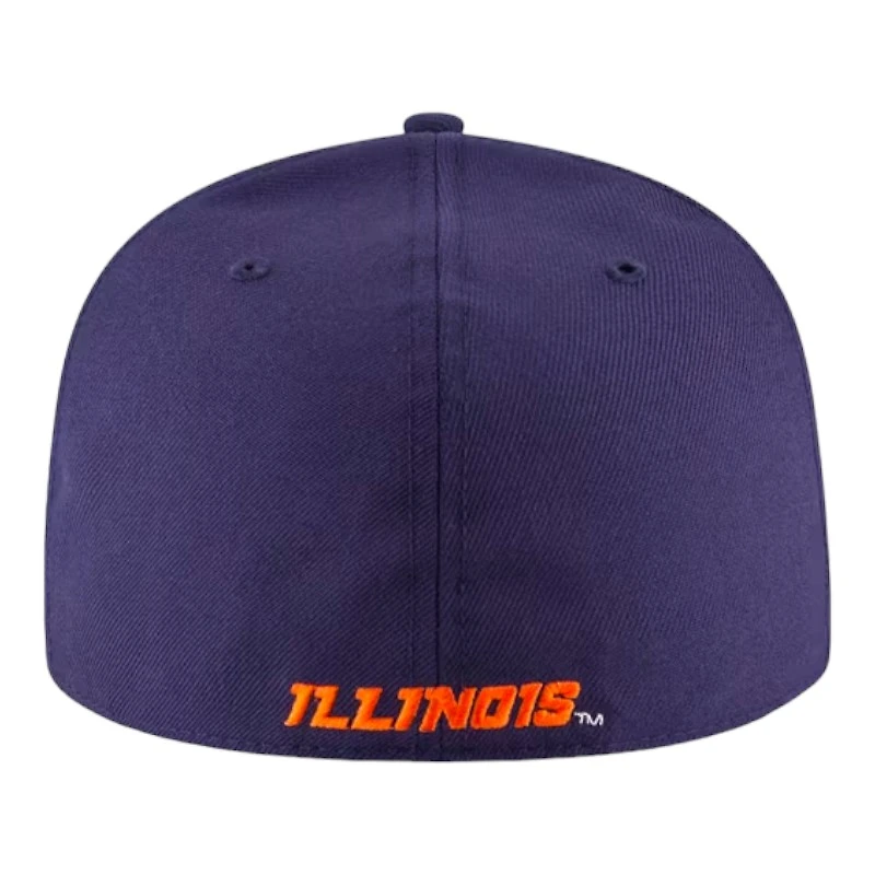 Illinois Fighting Illini Basic Purple NCAA New Era 59FIFTY Fitted Hat