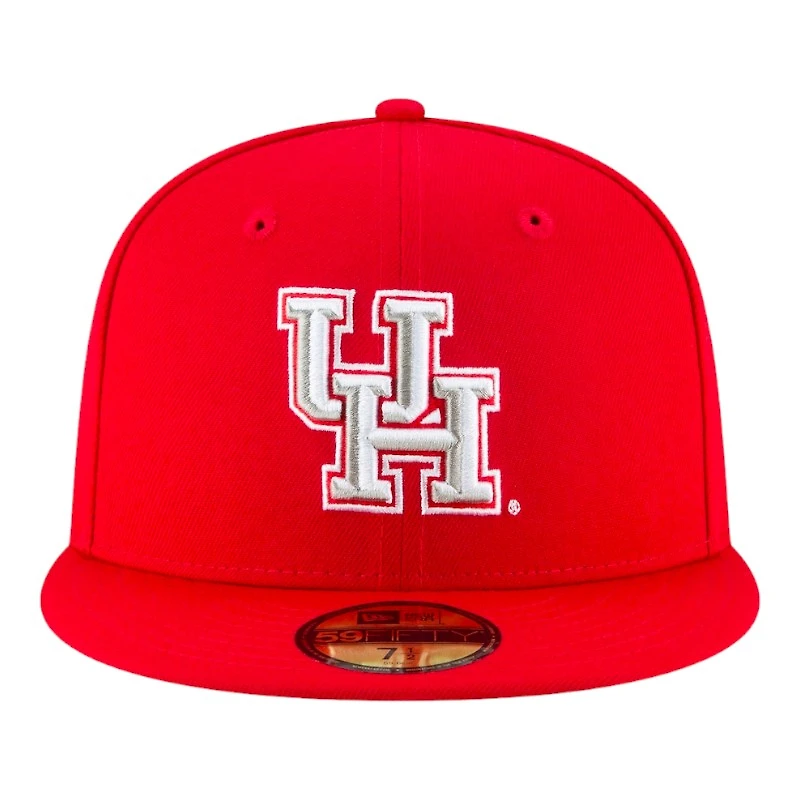 Houston Cougars Basic Red NCAA New Era 59FIFTY Fitted Hat