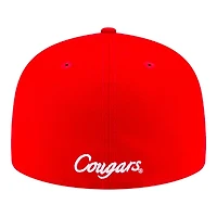 Houston Cougars Basic Red NCAA New Era 59FIFTY Fitted Hat