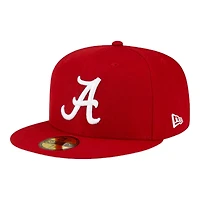 Alabama Crimson Tide Basic Red NCAA New Era 59FIFTY Fitted Hat
