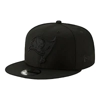 Tampa Bay Buccaneers Black on Black Basic New Era 9FIFTY Snapback Hat