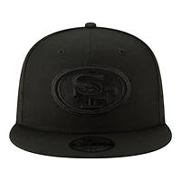San Francisco 49ers Black on Black Basic New Era 9FIFTY Snapback Hat